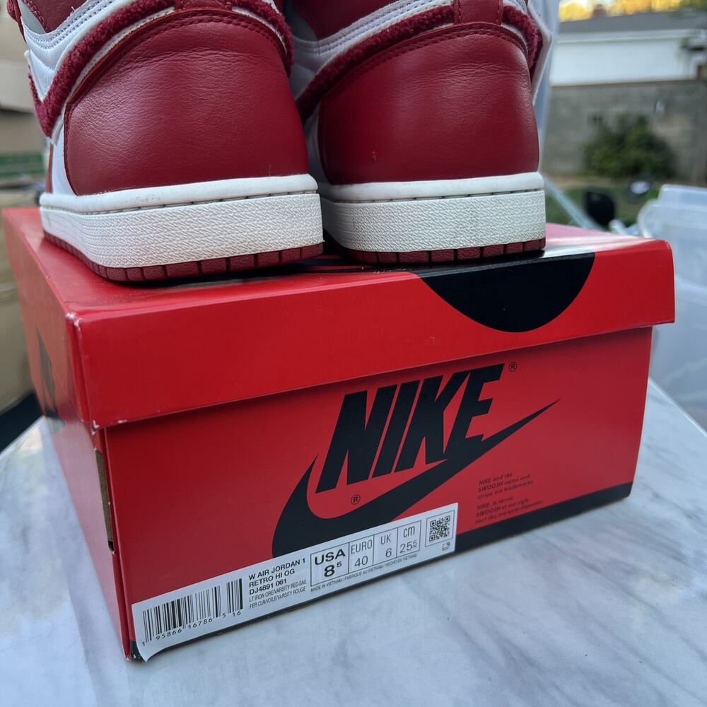 Nike Air Jordan 1 High OG Newstalgia Varsity Red DJ4891-061 Size 8,5 - Picture 13 of 13